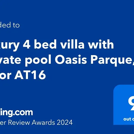 Luxury 4 Bed With Private Pool Oasis Parque, Alvor At16 Villa *